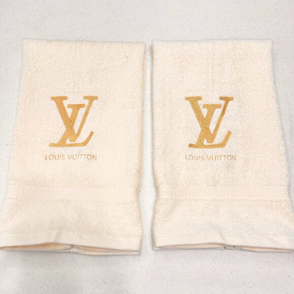Louis Vuitton Style Towels Embroidered Hand Towel Set Bathroom Home Decor - Picture 1 of 8